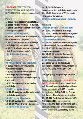 warsztaty hipnoterapii